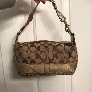 Gold Coach bag